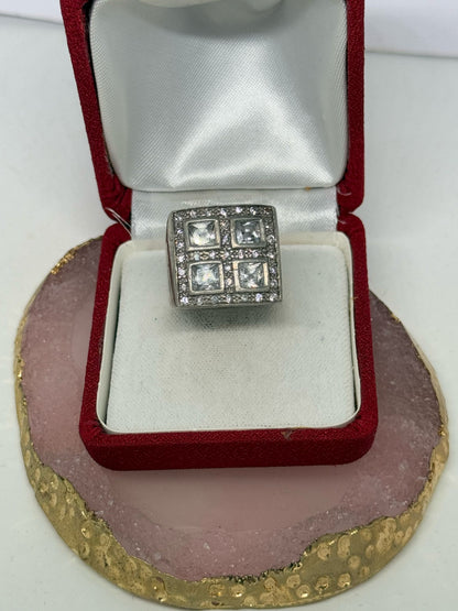 Anello in argento 925 cristallo di rocca