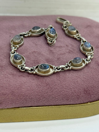 Bracciale in argento 925 pietre di luna