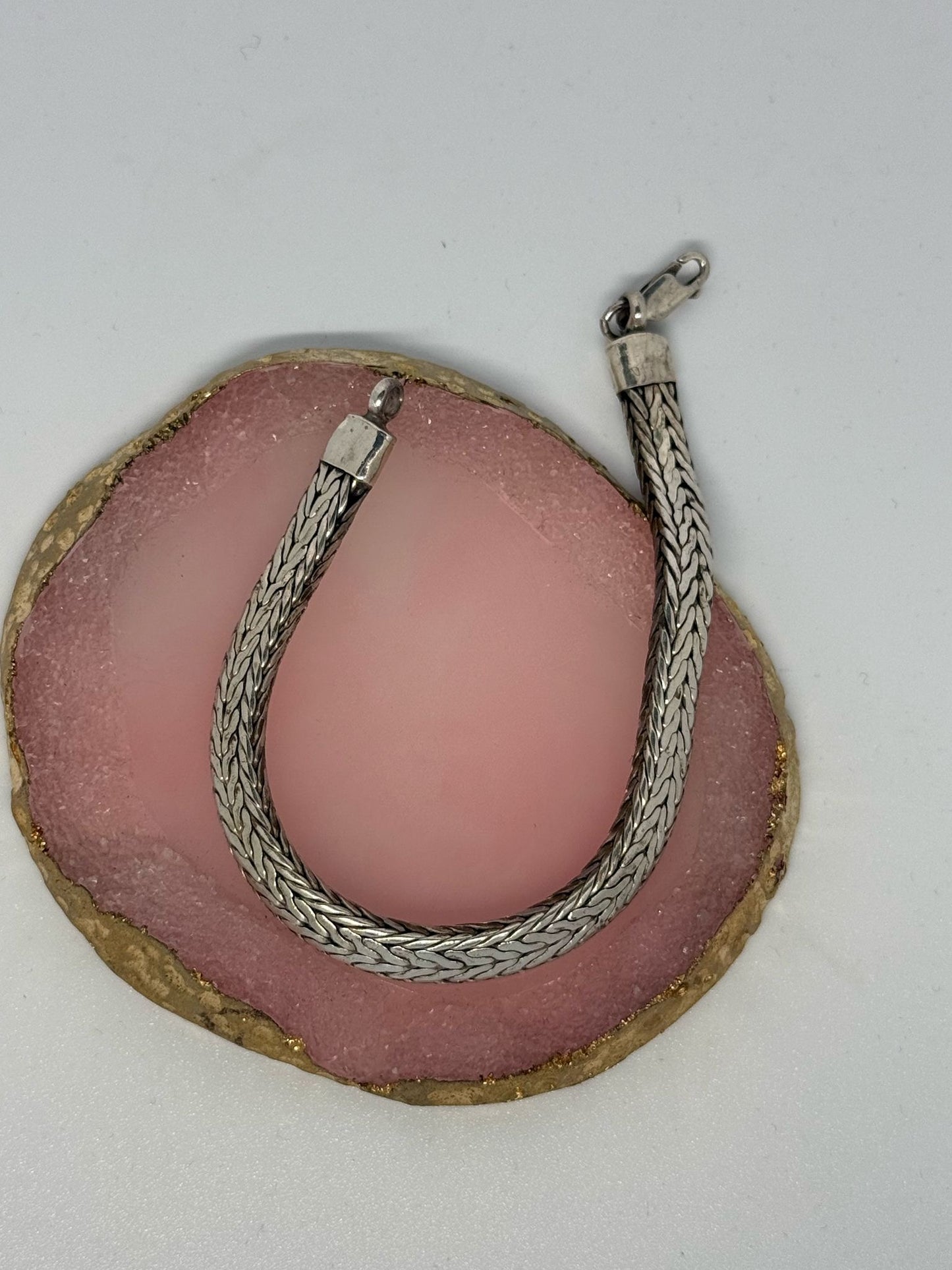 Bracciale in argento 925 treccia