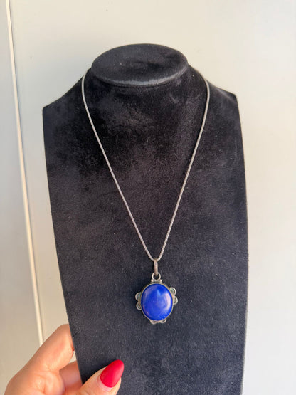 Collana in argento 925 con lapis lazuli – Gioiello artigianale italiano