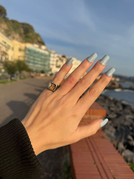 Anello vescovo in argento 925