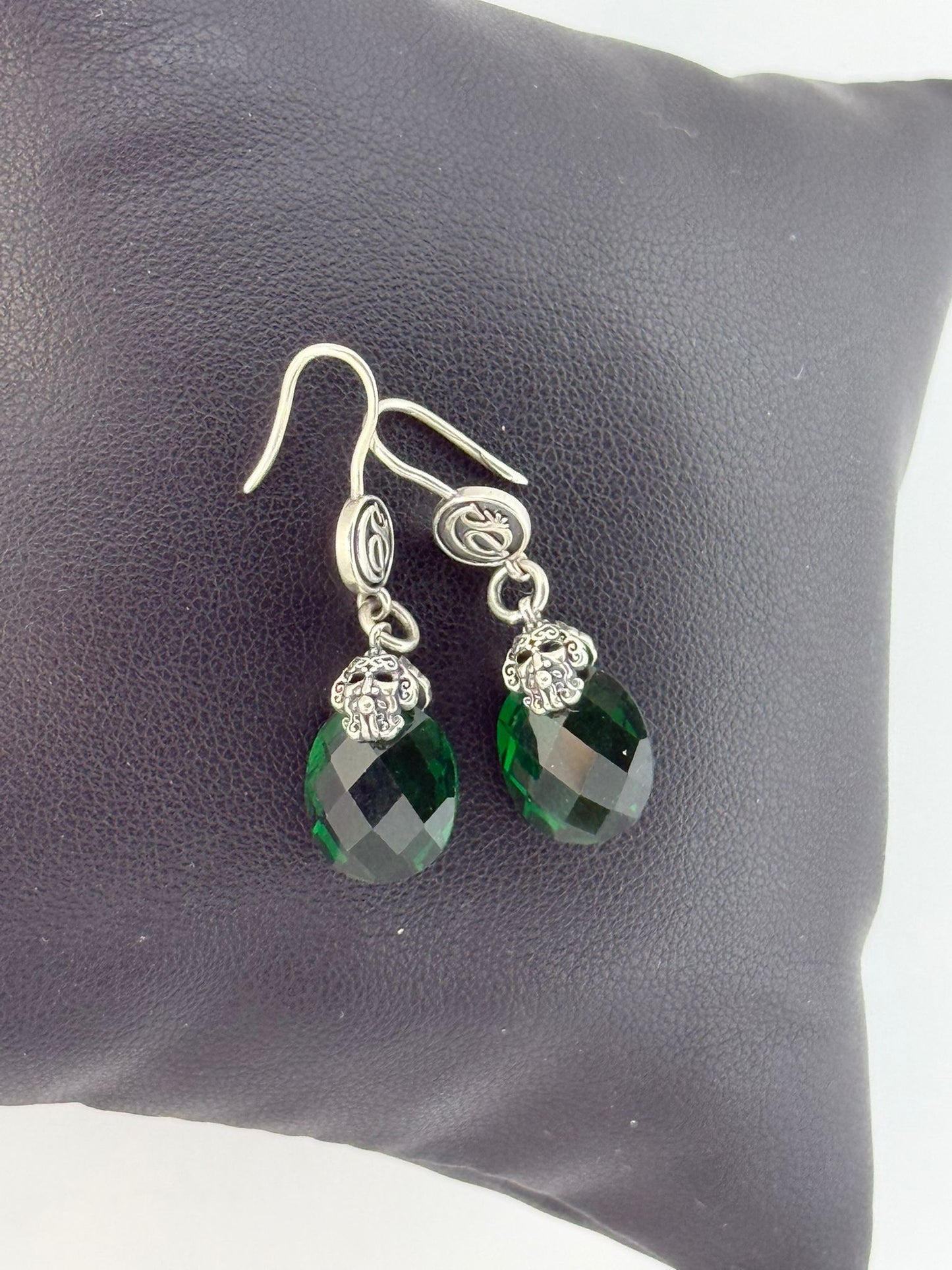 Orecchini in argento 925 Gemma verde