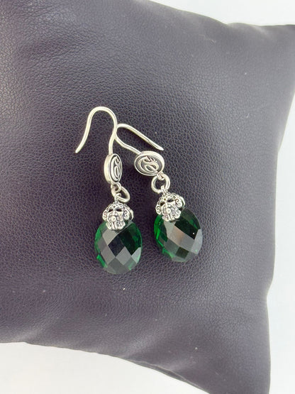 Orecchini in argento 925 Gemma verde