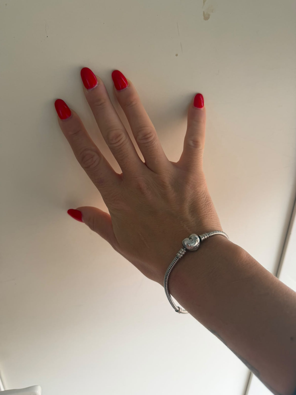 Bracciale Pandora in argento 925 a coda di topo con cuore