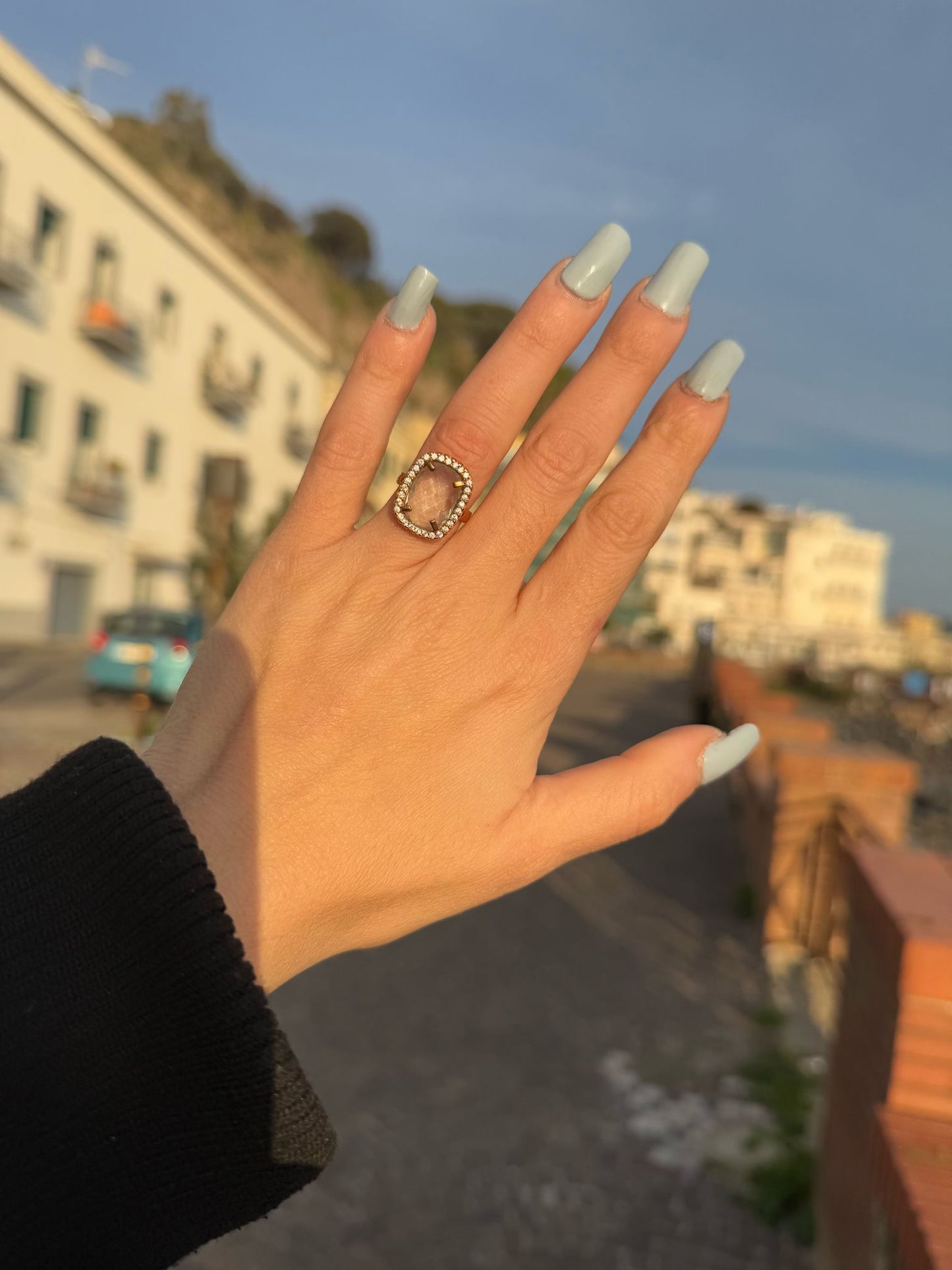 Anello pietra azzurra