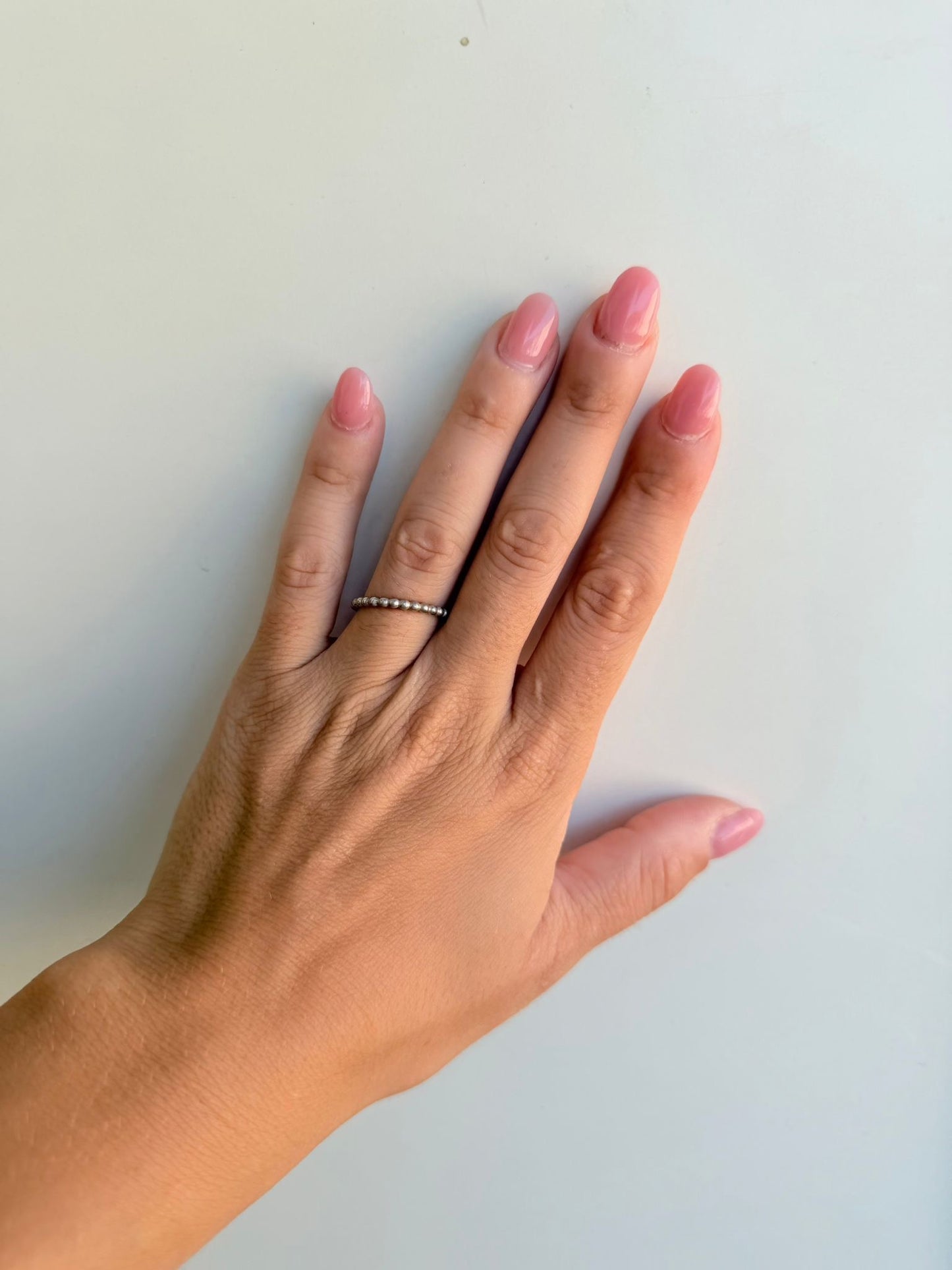 Anello Fedina Puntinata in Argento 925 — Misura 15