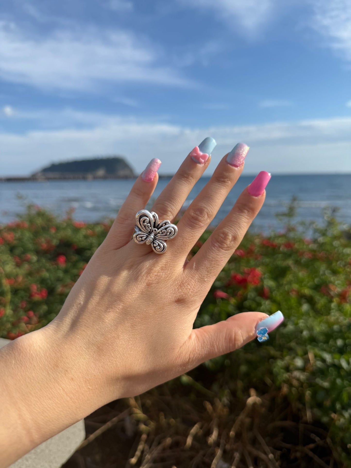 Anello in argento 925 farfalla