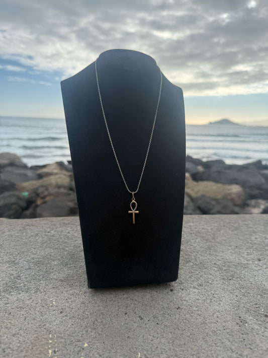 Collana in argento 925 croce ank