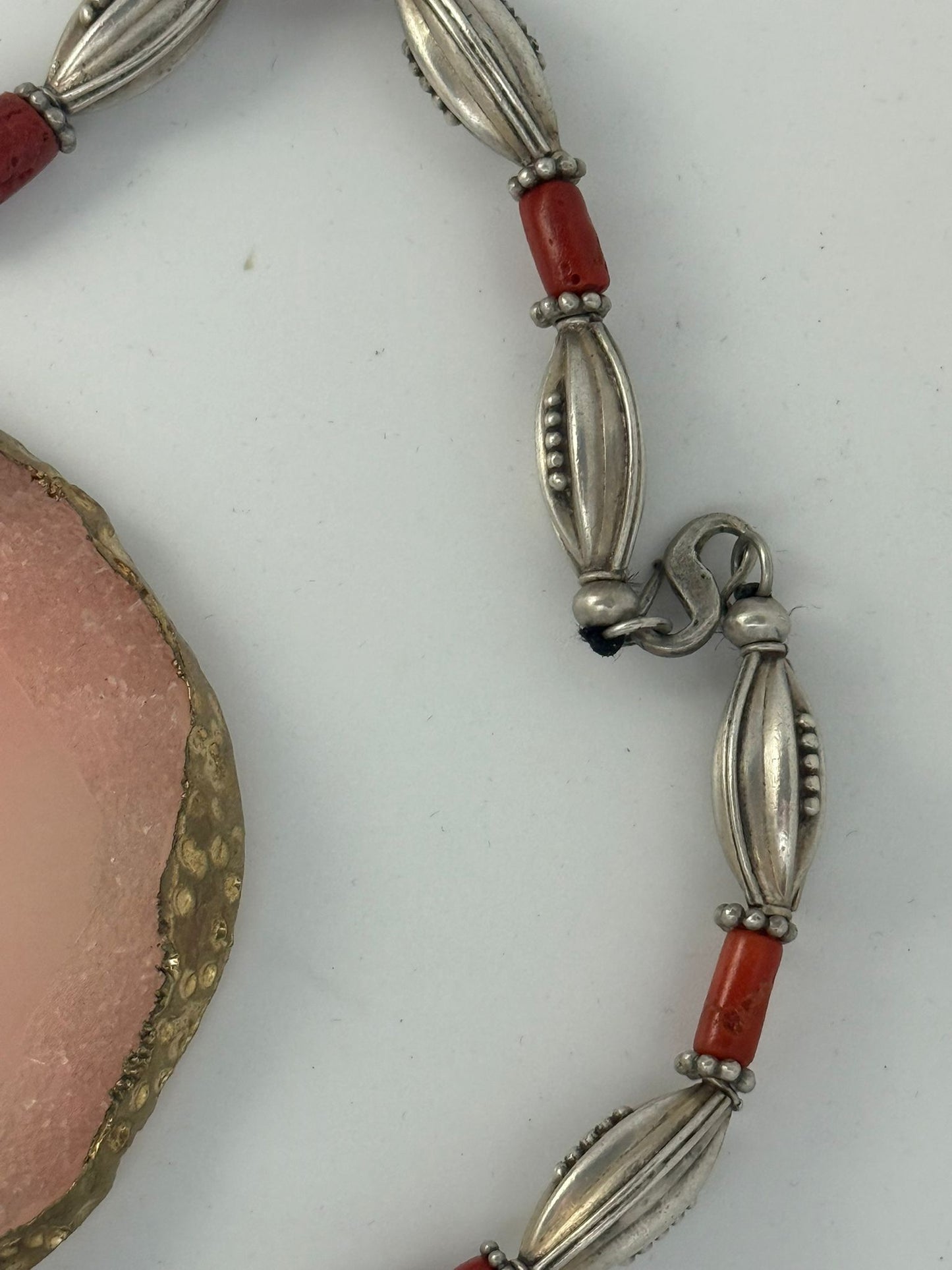 Collana in argento 925 corallo rosso