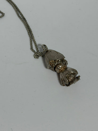 Collana in Argento 925 con Ciondolo Calimero Snodabile Smaltato – Pezzo da Collezione