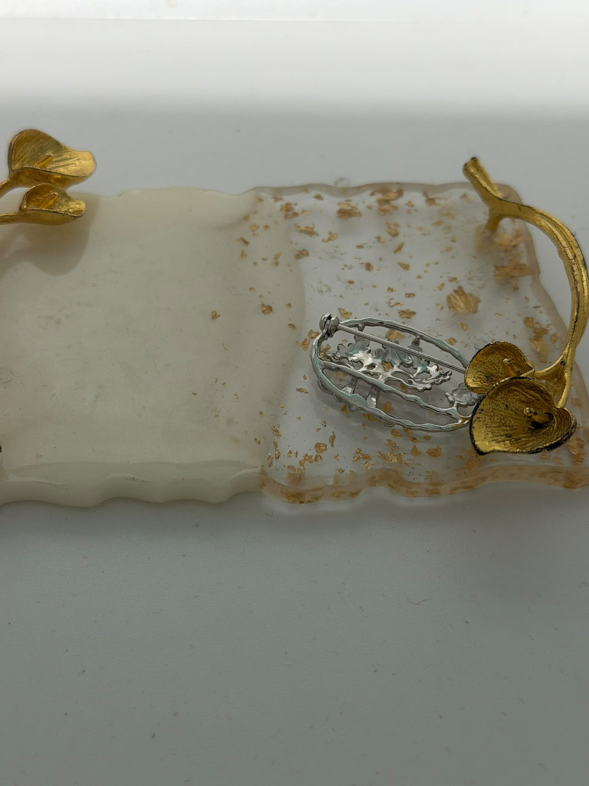 Spilla in argento 925 con motivo alberi