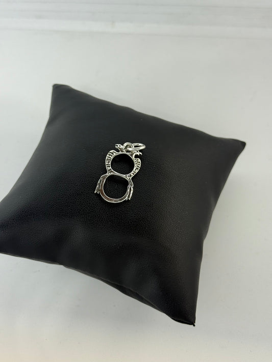 Ciondolo asso di denari in argento 800