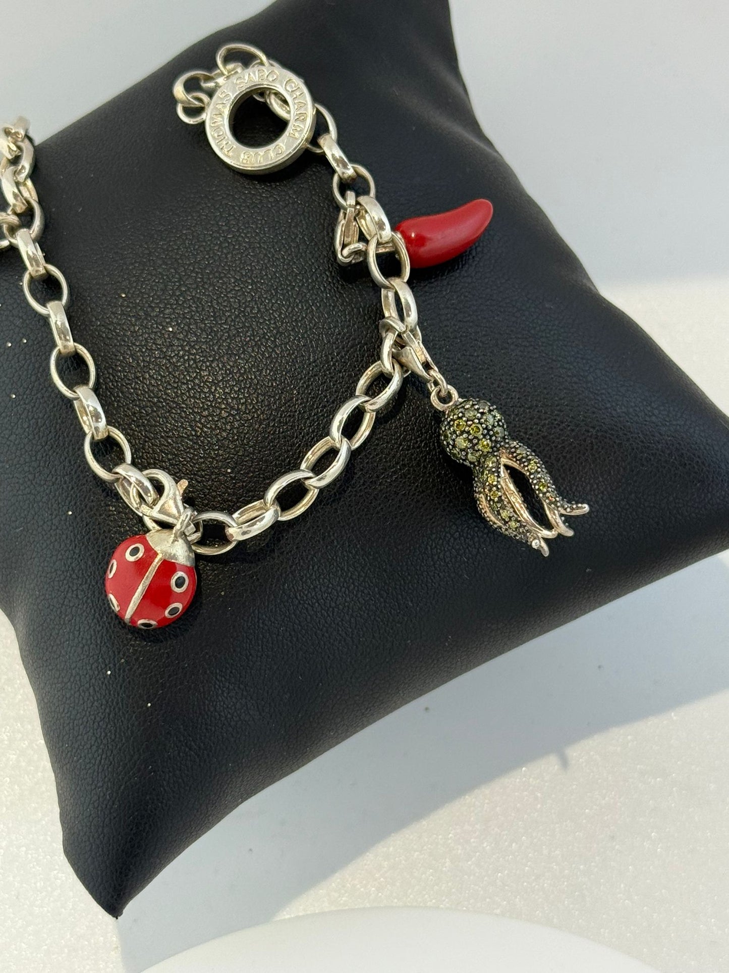 Bracciale charms in argento 925