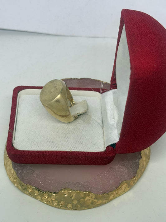 Anello tondo in argento 925 dorato