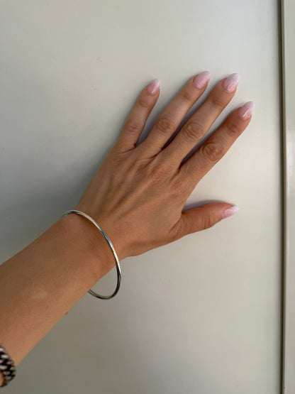 Bracciale in argento 925 cerchio sottile