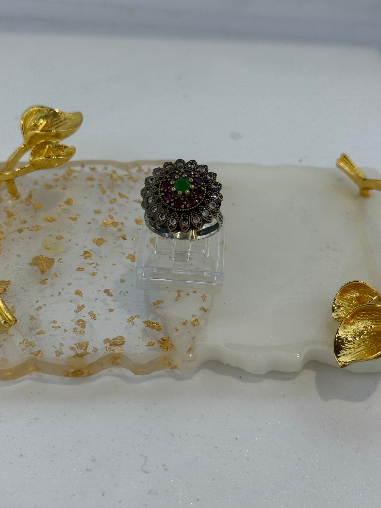 Anello in argento 925 fiore