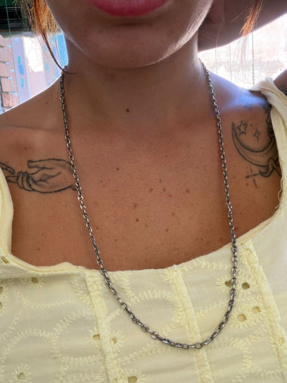 Collana in Argento 925 Maglia Marinaia — 70 cm (II)