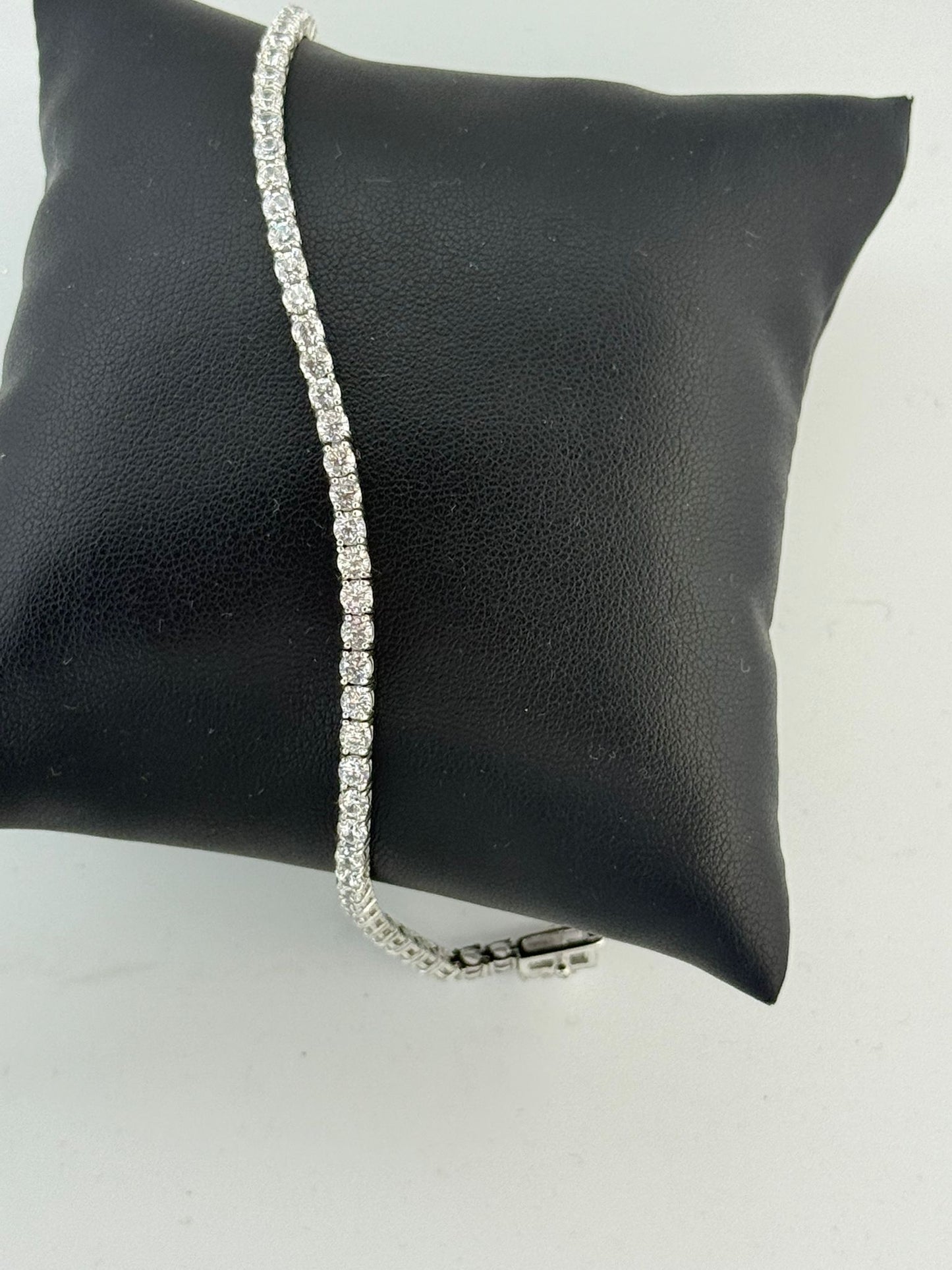 Bracciale Tennis Argento 925 Pietre Bianche - Eleganza Classica Luxury