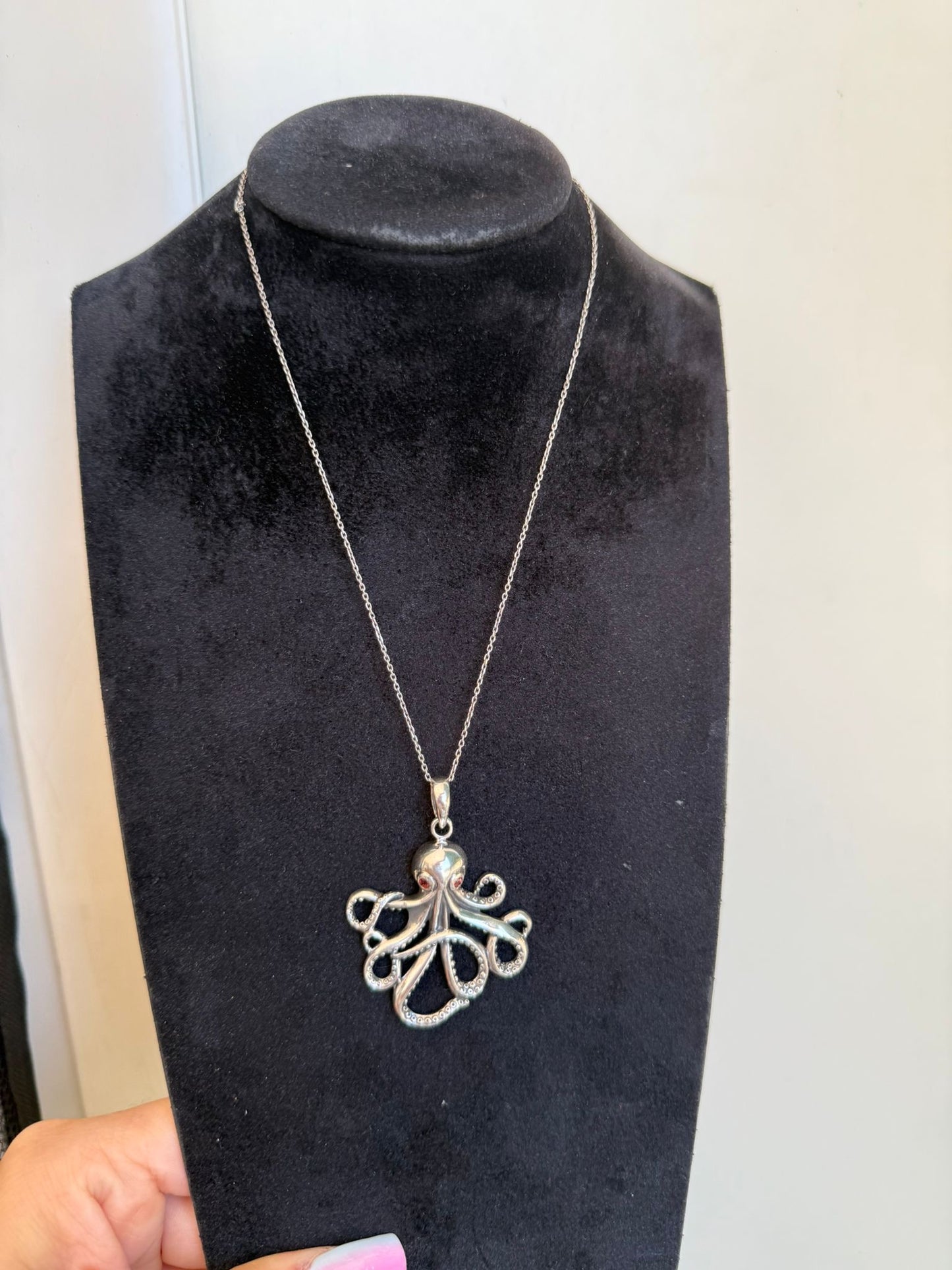 Collana in argento 925 polipo
