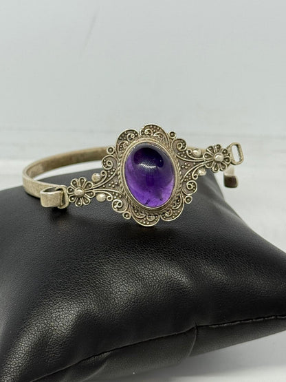 Bracciale in argento 925 ametista viola