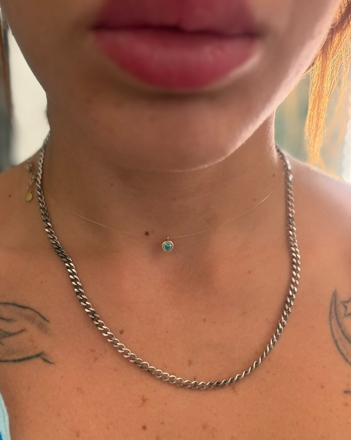 Collana Groumette schiacciata in argento 925 – Catena artigianale, pezzo unico