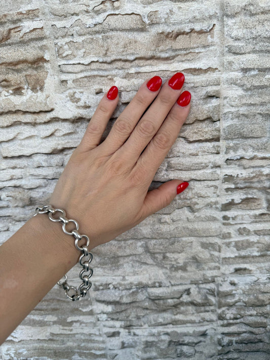 Bracciale cerchi in argento 925