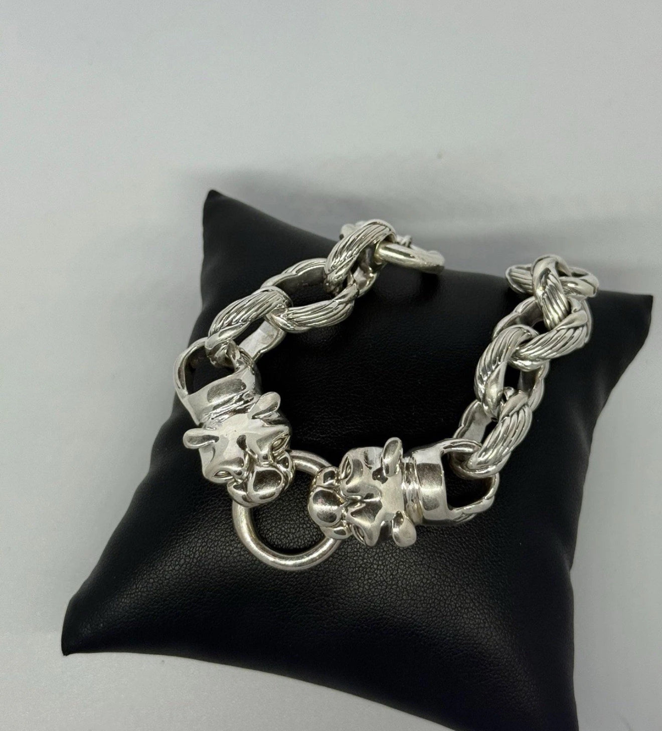 Bracciale pantere in argento 925