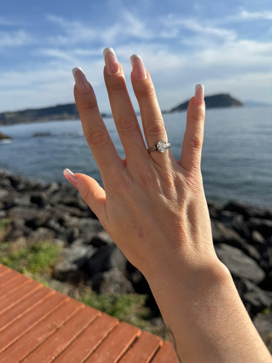 Anello in argento 925 solitario