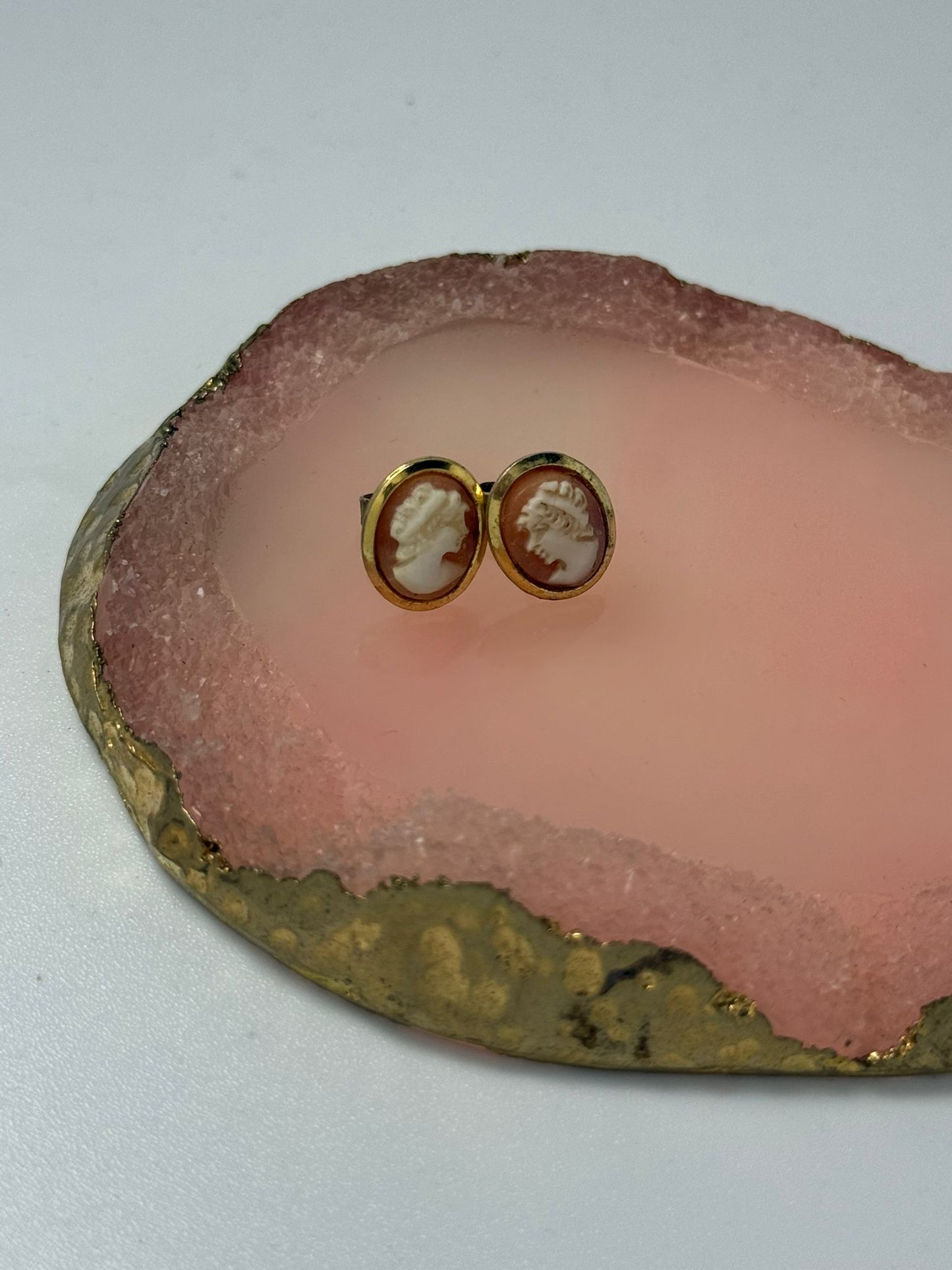 Orecchini in argento 925 cammeo