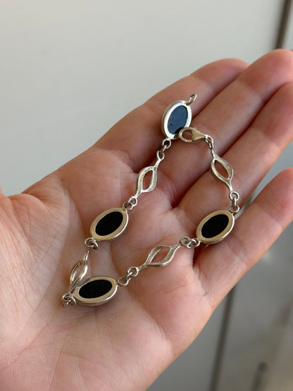 Bracciale in Argento 925 con Ambra Baltica Marine – Gioiello Naturale
