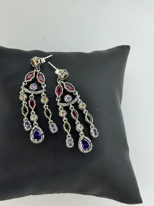 Orecchini in argento 925 pietre