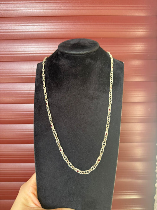 Collana in argento 925 maglia marinaia