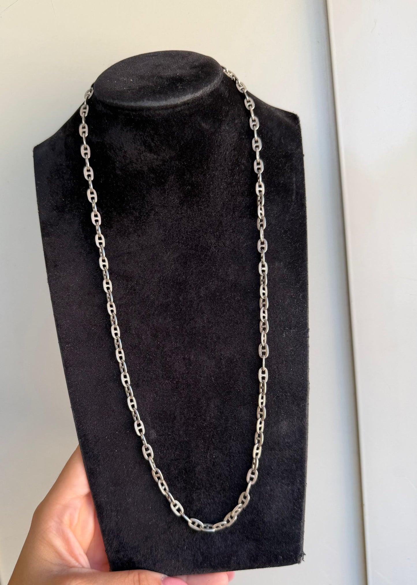 Collana in Argento 925 Maglia Marinaia — 70 cm